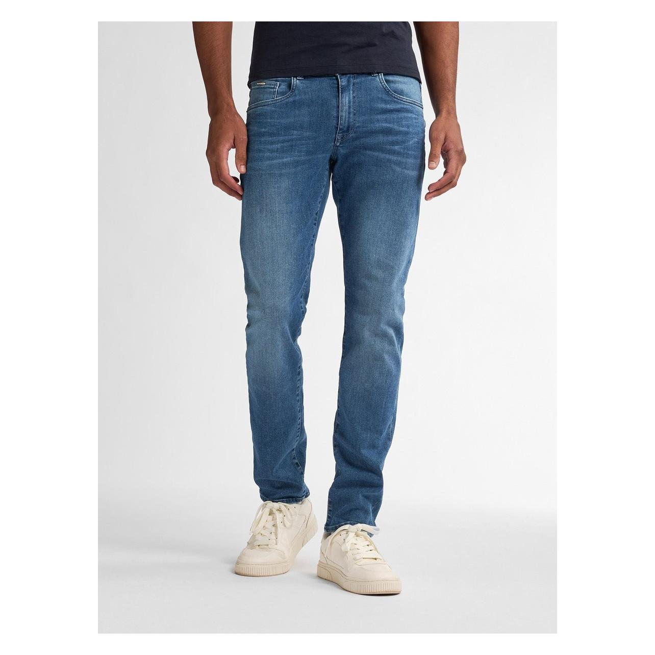 Petrol, Mannen, Jeans, Industries - Heren Seaham Slim Fit Jeans - Blauw - Maat W30L32, Blauw, (W30/L32)