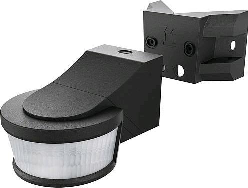 Produktbild EGB Bewegungsmelder 270schwarz mit Unterkriechschutz und EckmontageSockel (15 m)