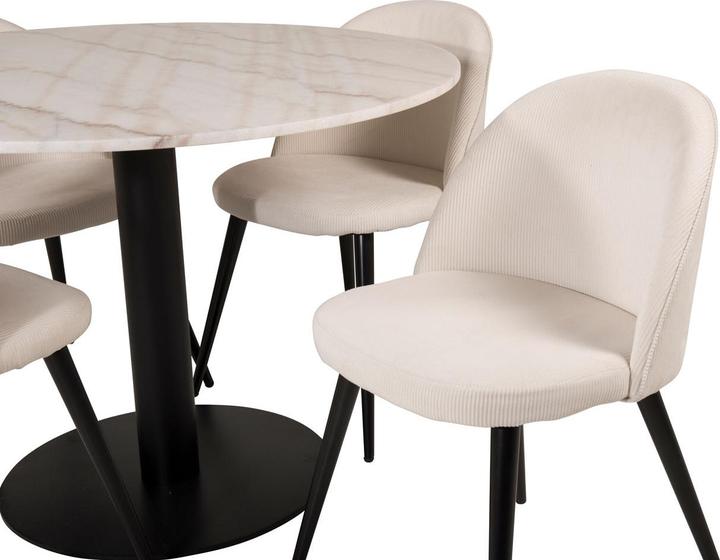 Produktbild Ebuy24 Essgruppe Estelle 78 (5-teilig) (Marmor, Stahl)