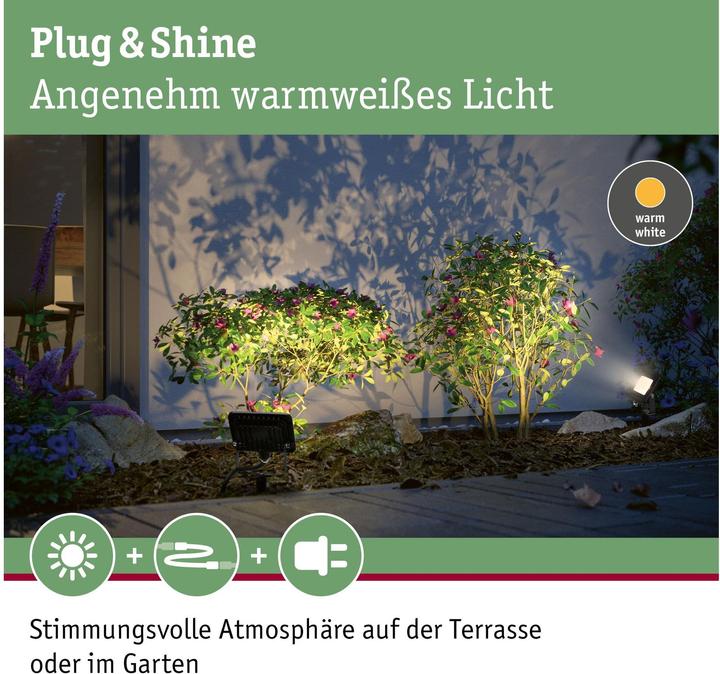 Immagine prodotto Paulmann Outdoor Plug & Shine Spot Flood (650 lm, IP65)