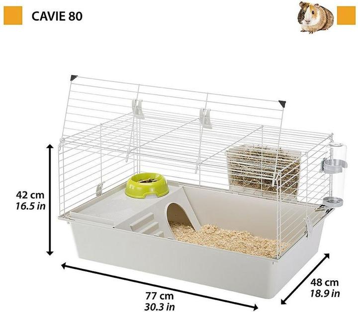Actual product image Ferplast Cavie 80 - Cage - 77x42 cm