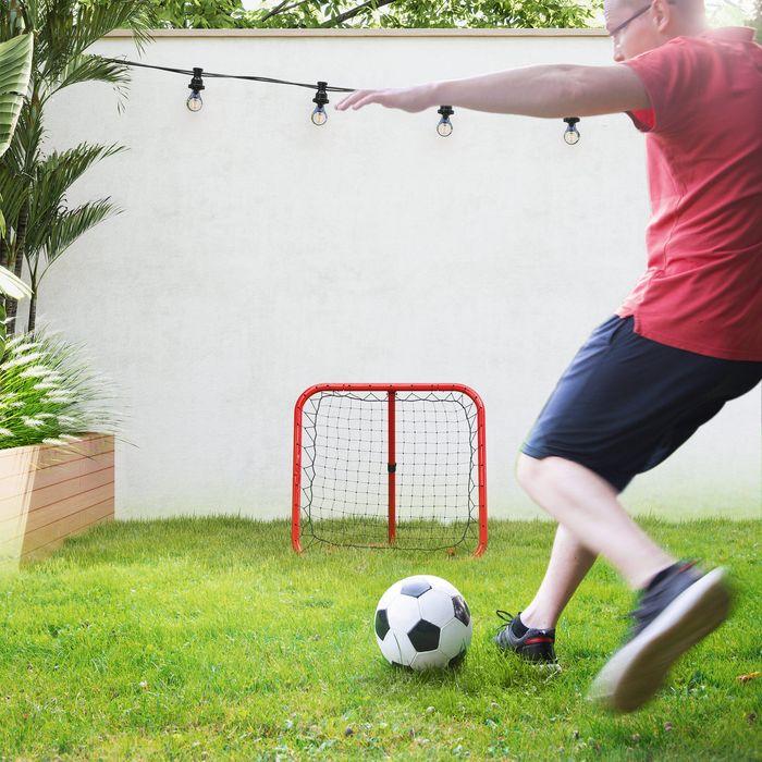 Image du produit Swisshandel24 Rebounder für Fussball, klappbar Fussball Rebounder 63 x 63 cm für Baseball, Rot
