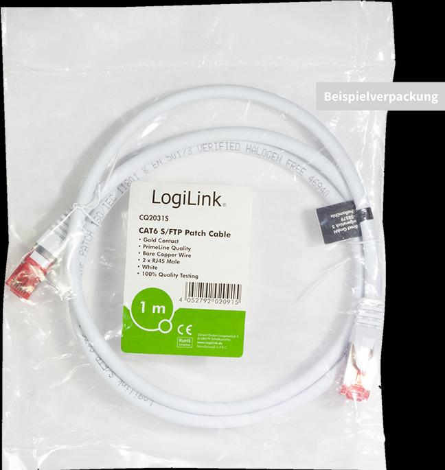 Actual product image LogiLink Network cable (S/FTP, CAT6, 0.50 m)