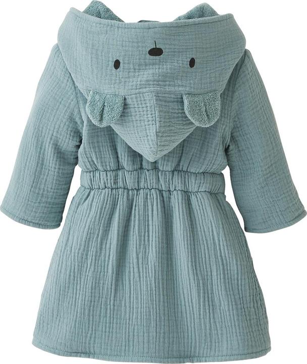 Image du produit Vertbaudet Bio-Kollektion: Baby Tier-Bademantel mit Musselin, personalisierbar (86)