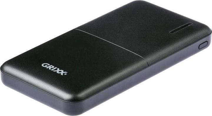 Productafbeelding Grixx Powerbank 10000mAh Micro USB & USB-C Zwart (10000 mAh)