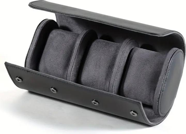 Nevarone Uhrenetui schwarz (3 Uhren)