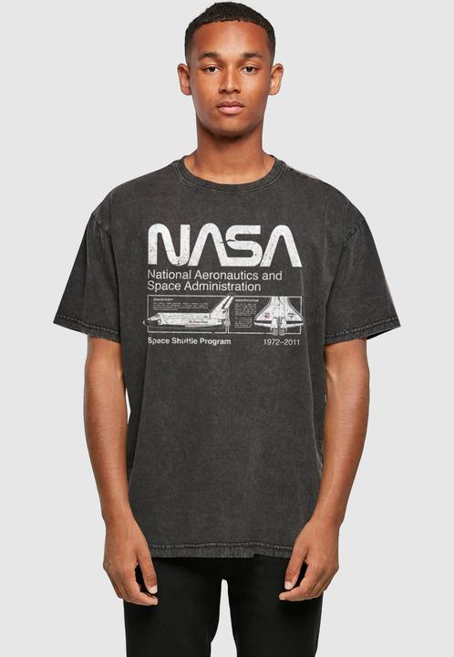 Produktbild Absolute Cult Nasa - Space Shuttle Program Acid Washed Oversize Tee - 114889 (3XL)
