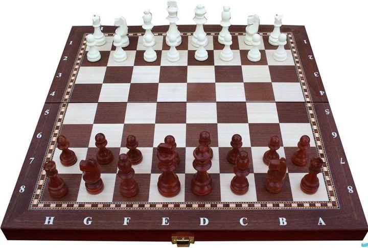 Productafbeelding Vennerød Schaakset in hout (40x40 cm) (291)