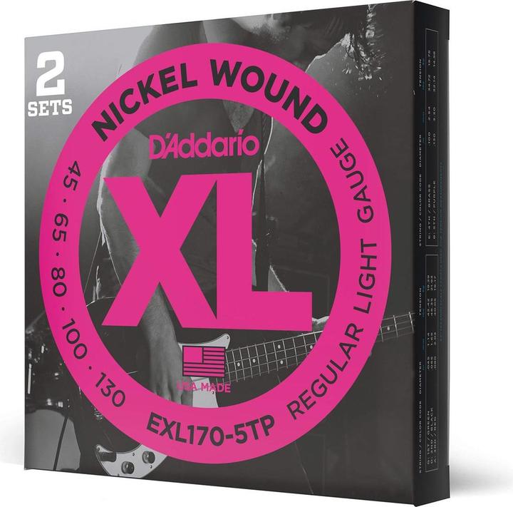 Produktbild D'Addario Exl170-5tp (5x, E-Bass, 0.13")