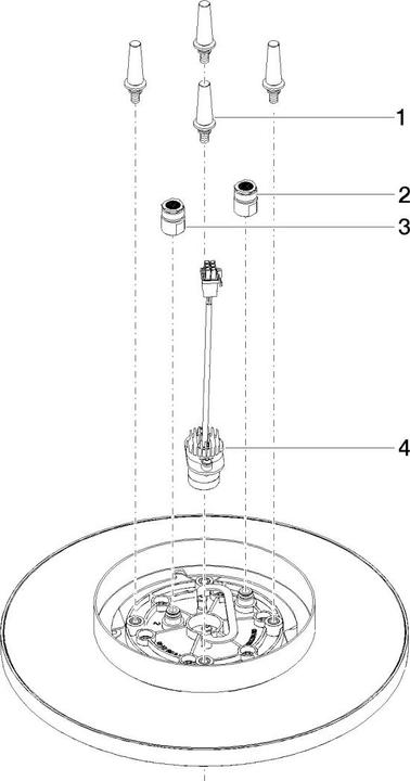 Produktbild Dornbracht Dornb Regenbrause f Deck. mit Licht d= 300mm champ (13 l/min)