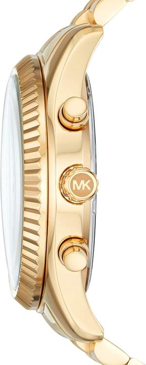 Image du produit Michael Kors Lexington Horloge voor heren uurwerk met chronograaf en roestvrij stalen of leren band (Chronographe, 44 mm)