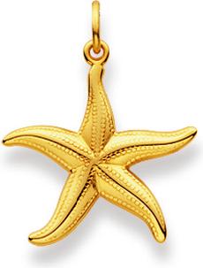 Immagine prodotto Natsumi Schmuck Ciondolo Stella Marina in oro 18K/750 (Oro giallo 750/18 K Oro giallo)