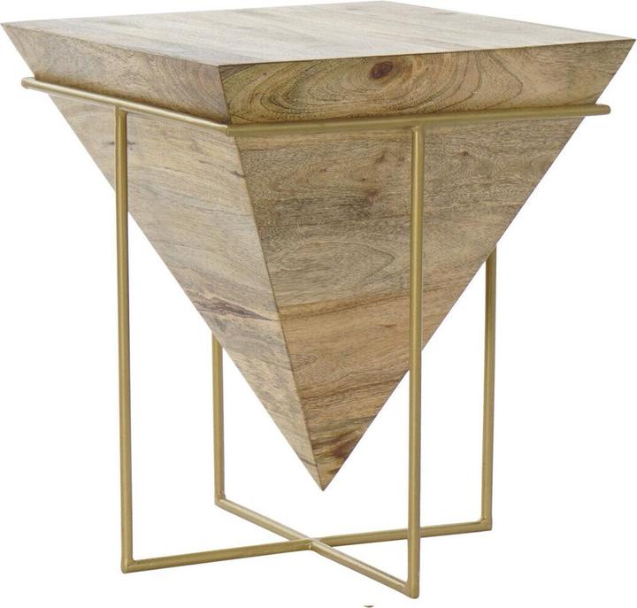Produktbild DKD Home Decor Side table Metal Mango wood (40 x 40 x 45 cm) (40 x 40 x 45 cm)