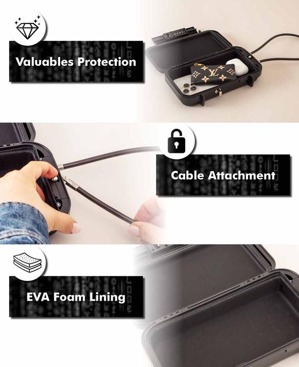 Produktbild Paladin Tragbarer Mini-Tresor mit Zahlenschloss