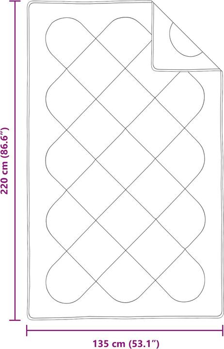 Produktbild vidaXL Bettdecken Set (450 g, Polyester, 220 x 135 cm)