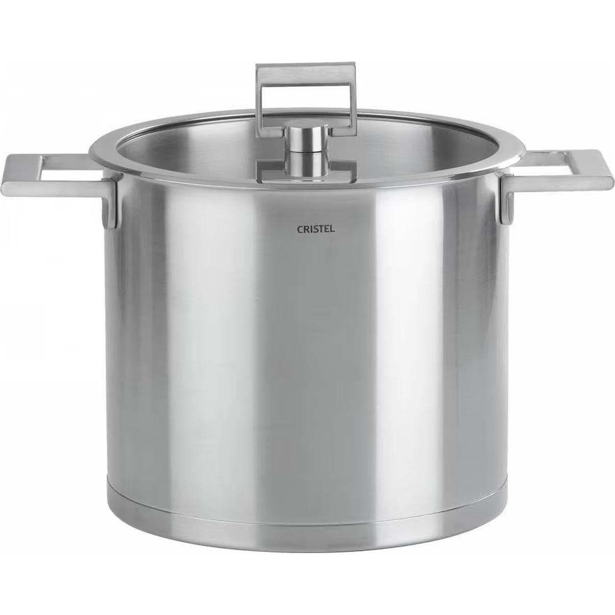 Cristel Strate Fixe Vegetable Pot Ø24cm, Padella + Pentola, Argento