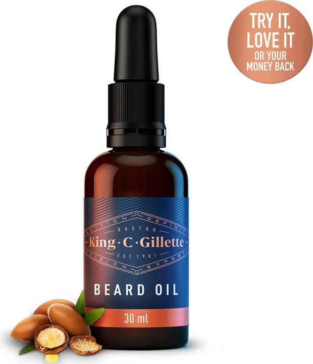 Image du produit King C. Gillette Huile Barbe Homme (30 ml)