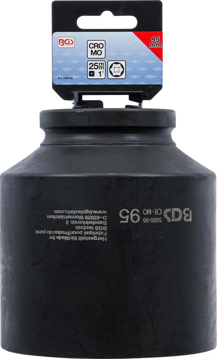 Produktbild BGS Kraft-Steckschlüssel-Einsatz Sechskant, tief Antrieb Innenvierkant 25 mm (1") SW 95 mm (95 mm)