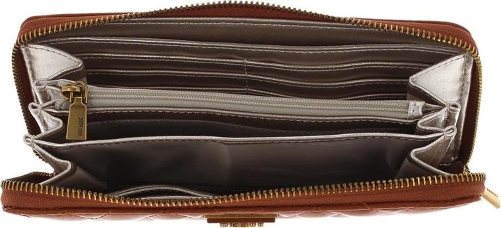 Produktbild Guess Elenia, Textile Wallet, SLG Large Zip, Cognac, For Women