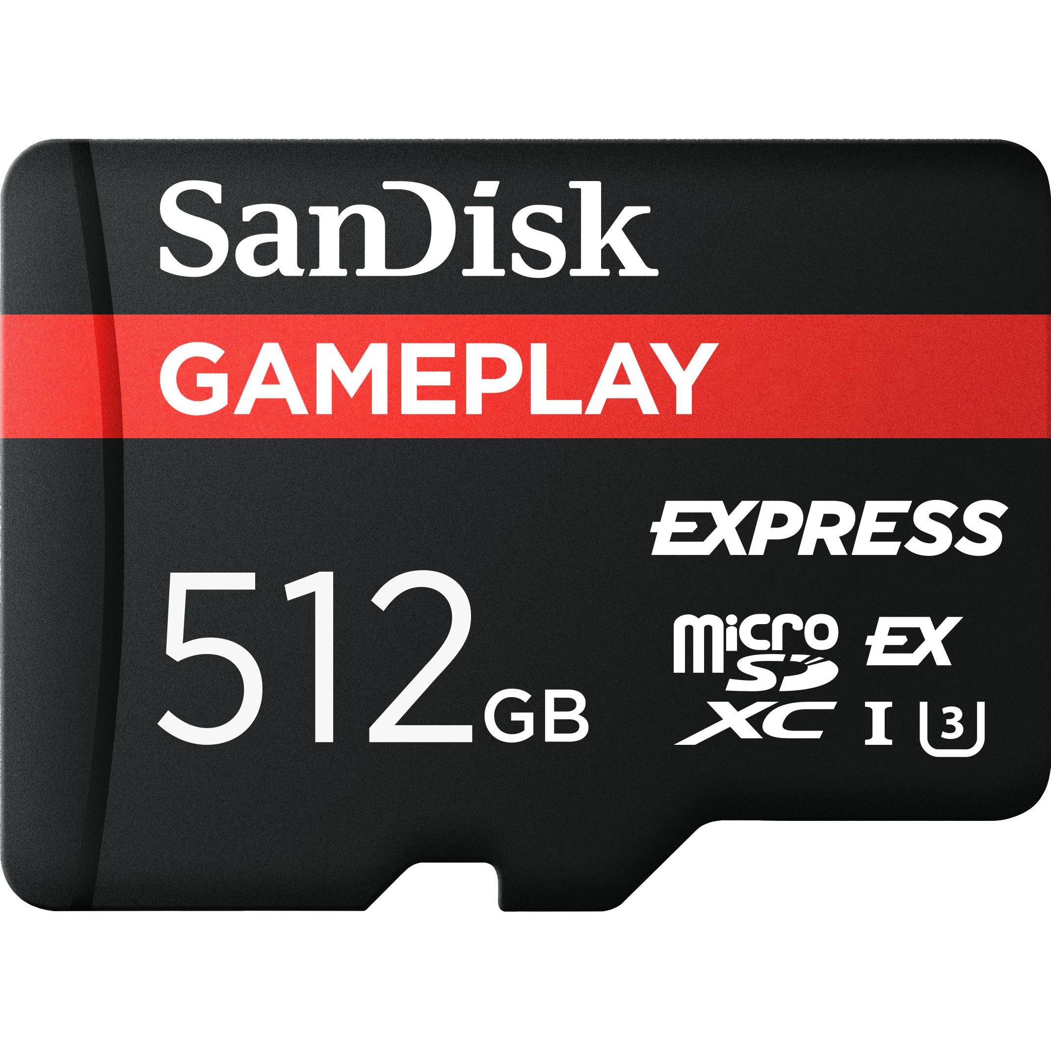 Sandisk Nero Express Gameplay (512 Gb, Microsdxc, U3, Uhs-I), Scheda Di Memoria,