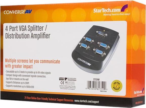 Productafbeelding StarTech 3-poorts HDBaseT Extender Kit met 3 ontvangers - 1x3 HDMI over CAT5 Splitter - tot 4K