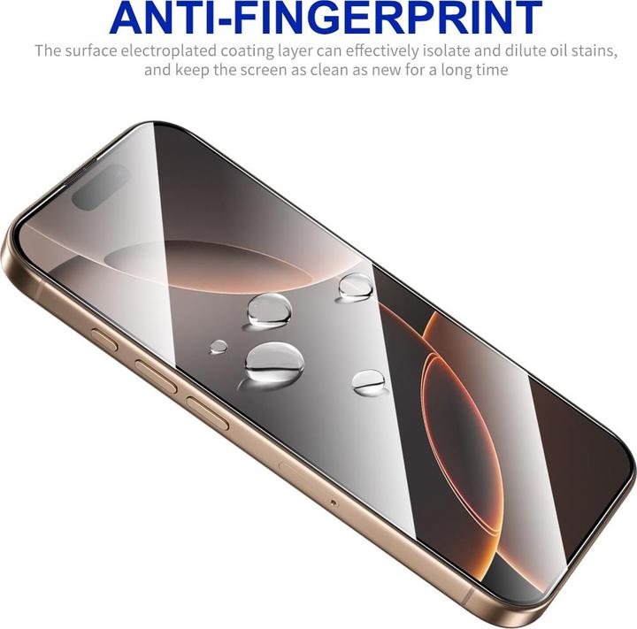 Actual product image Enkay Easy Glass armoured glass screen protector (1 pcs., Apple iPhone 16 Pro Max)