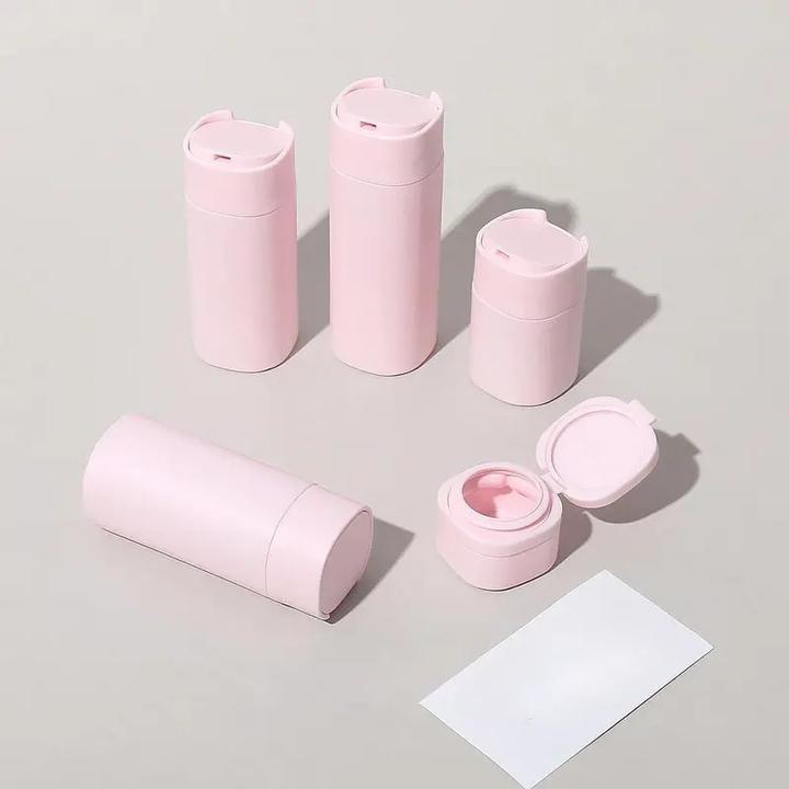 Actual product image Swissdetector Luxury cosmetic bottle set - Pink (Additional padding)