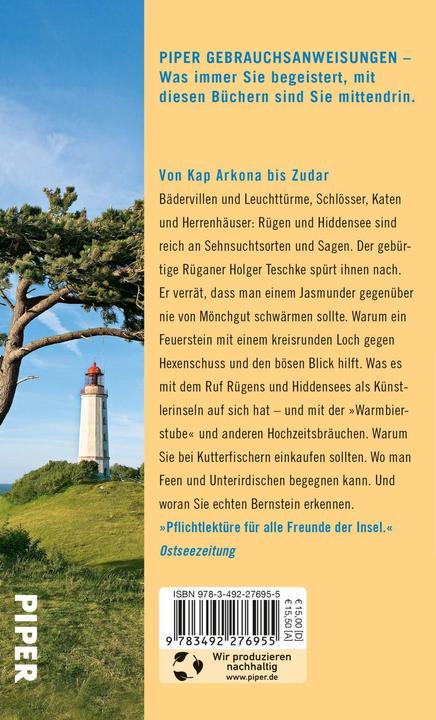 Produktbild Gebrauchsanweisung für Rügen und Hiddensee (Deutsch, Holger Teschke, 2013)