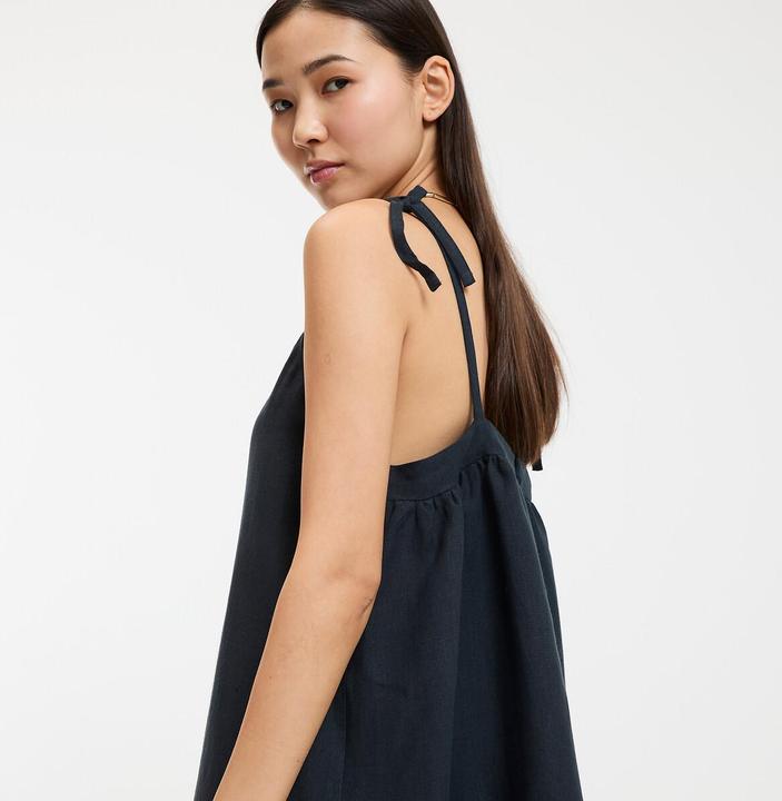 Actual product image La Redoute Collections Langes ausgestelltes Leinenkleid (L)