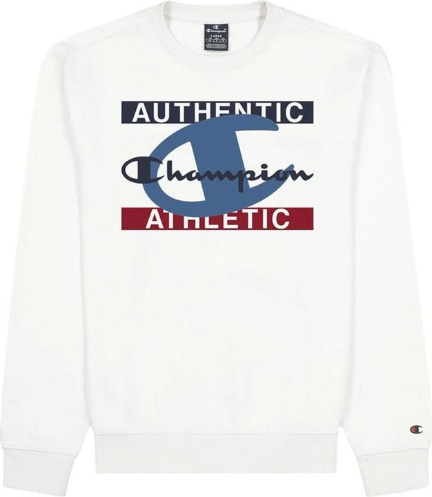 Produktbild Champion Herren Sweater ohne Kapuze Authentic Athletic Weiss (L)