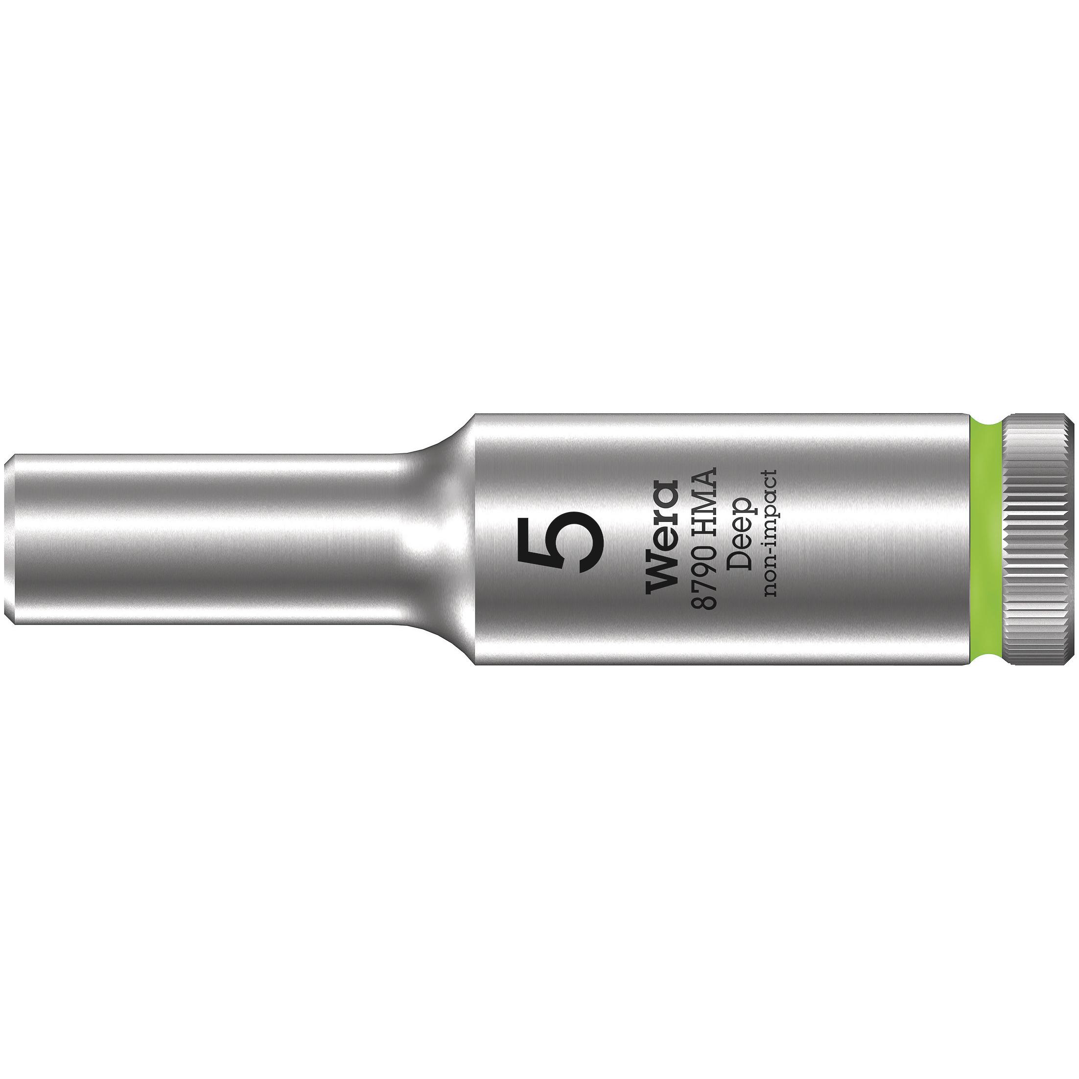 Wera, Steckschlüssel + Stecknuss, 8790 HMA Deep 5,0 (5 mm)