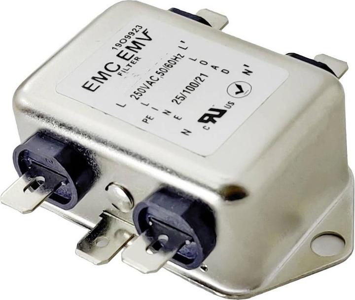 Akyga EN2030-1-F Interference suppression filter 1 A (L x W x H) 61 x 56 x 22 mm 1 pc.