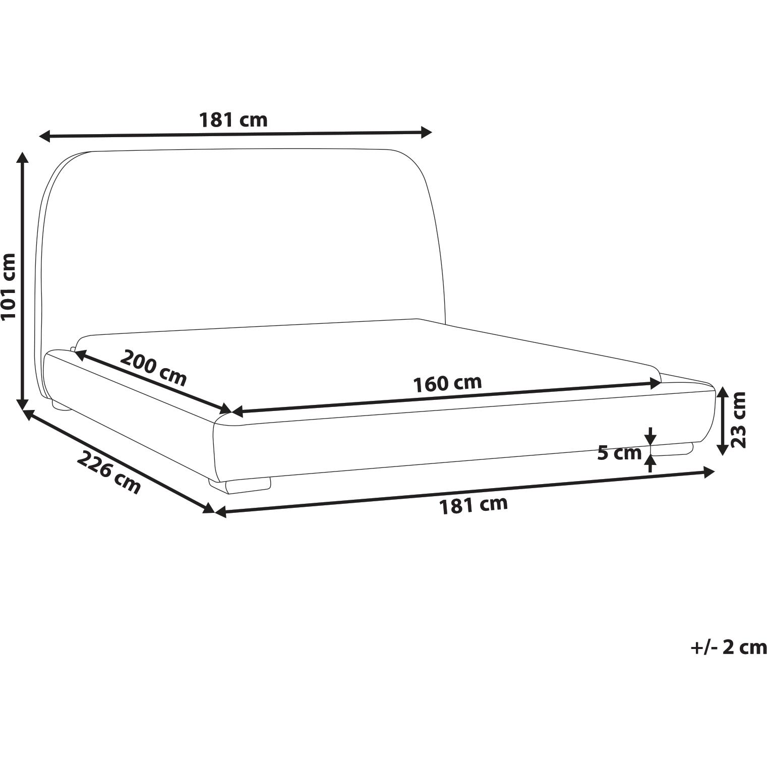 Thumbnail - Beliani, Bett, Roisel (160 x 200 cm)
