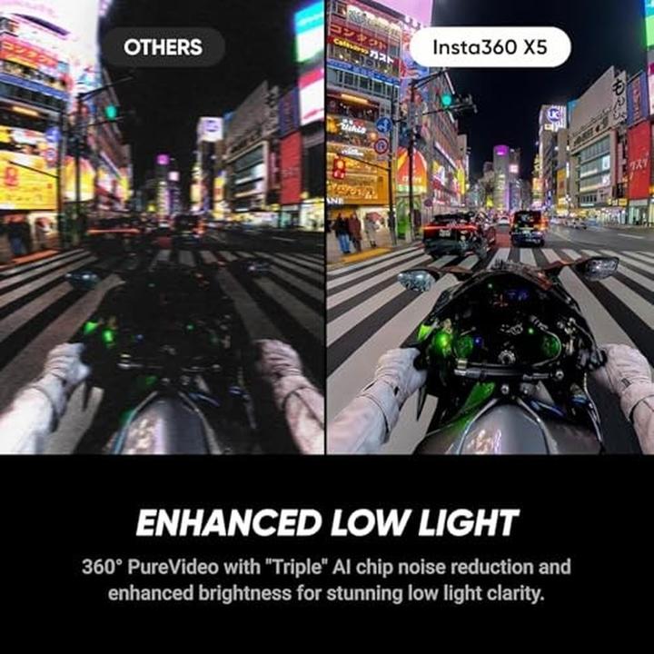 Productafbeelding Insta360 X5 Standard Bundle (30p, Bluetooth, WiFi)