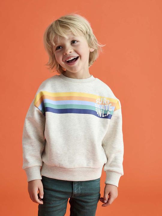 Immagine prodotto Vertbaudet Jungen Rundhals-Sweatshirt mit Recycling-Polyester (158, 164)