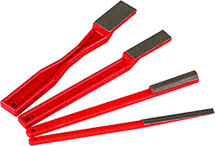 Actual product image CRL Handfeilen Diamant, rot, 4er-Set (155 mm)