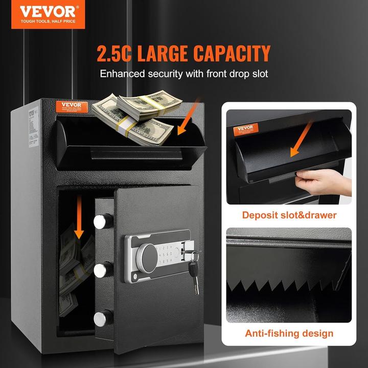 Actual product image Vevor Depository Safe with Drop Slot and Electronic Keypad