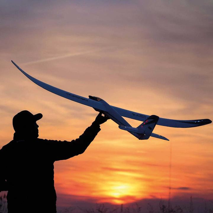 Actual product image E-Flite Night Radian 2000mm electric motor glider model PNP (Glider)