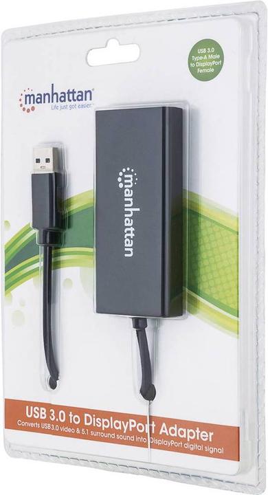 Produktbild Manhattan USB 3.0 zu DisplayPort (DP, 21 cm)