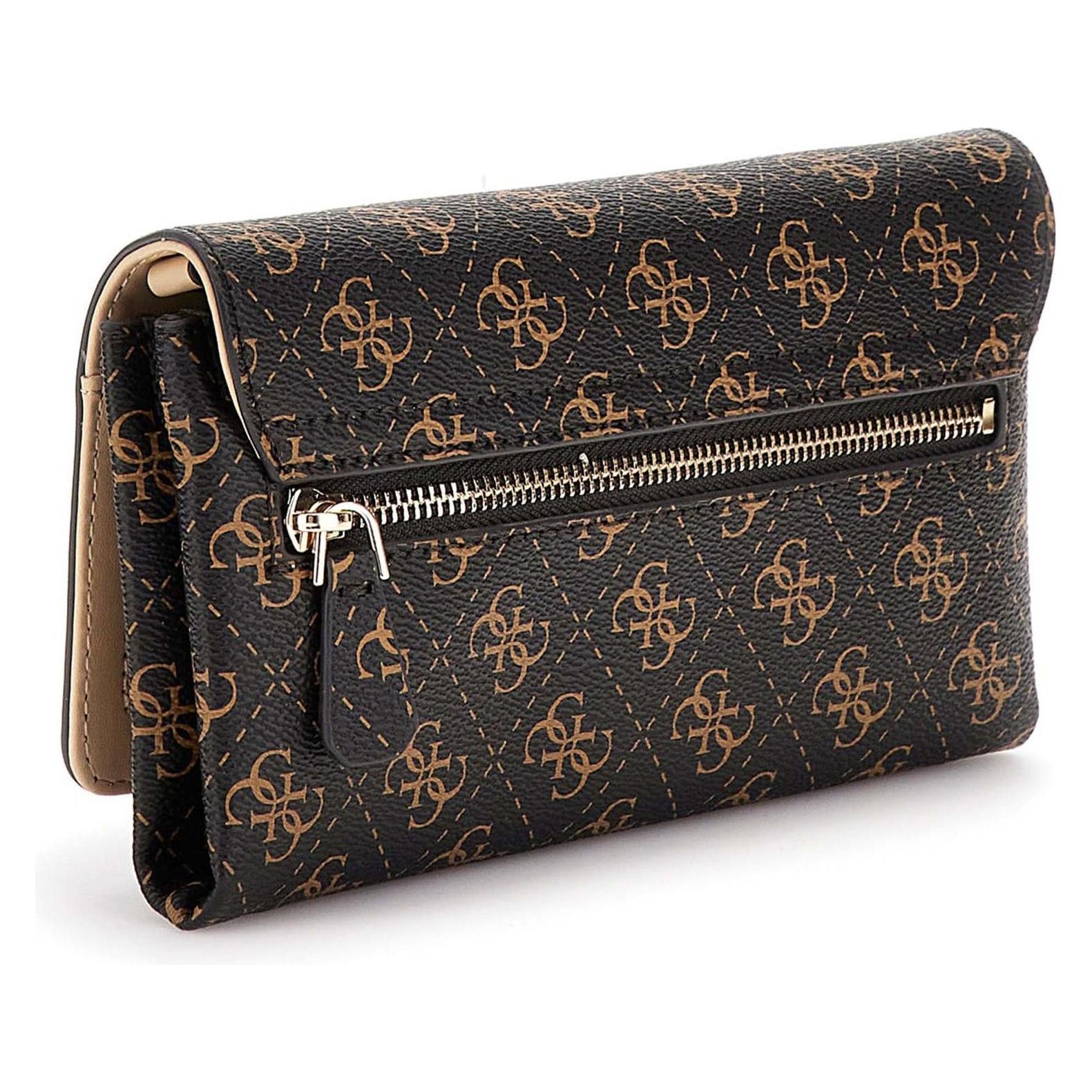 Guess, Damen, Handtasche, Noelle Xbody Flap Organizer, Braun