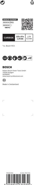 Actual product image Bosch Professional Zubehör Expert 'Tough Wood' S 1142 KHM reciprocating saw blade, 1 piece