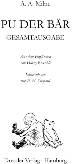 Produktbild Pu der Bär (Deutsch, Alan Alexander Milne, Harry Rowohlt, Ernest H. Shepard, 2009)