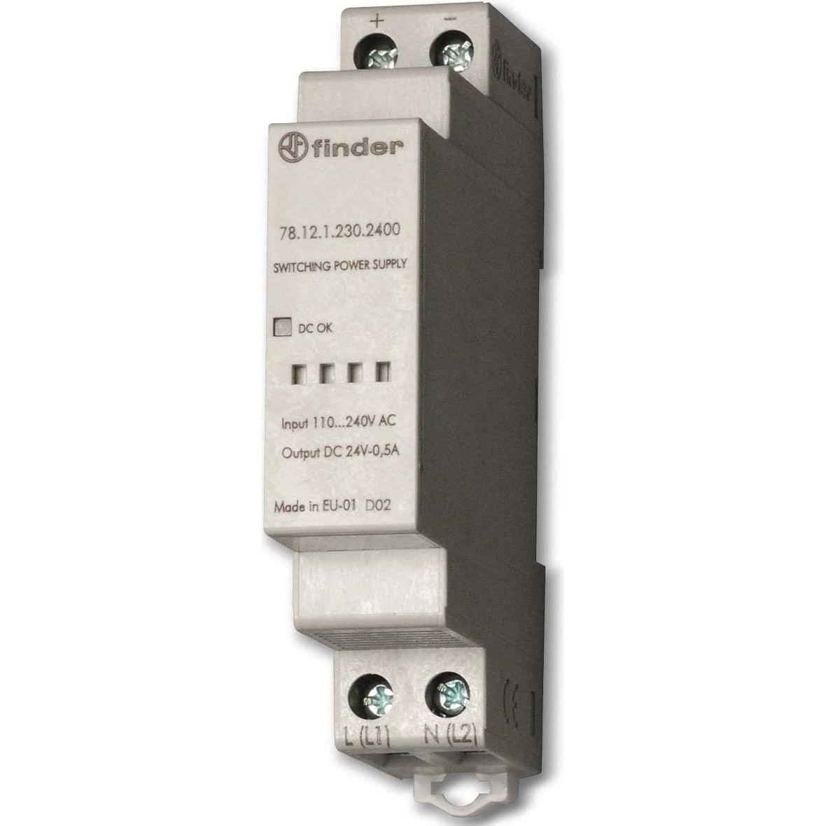 Thumbnail - Finder, Systemstromversorgung, Hutschienen Netzteil (DIN Rail) Schaltschrank Schaltnetzteil 12V/12W