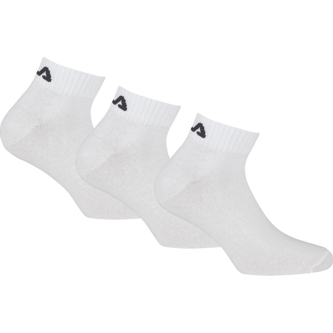 FILA, Herren, Socken, Sneakersocken, Weiss, (3er Pack, 39 - 42)