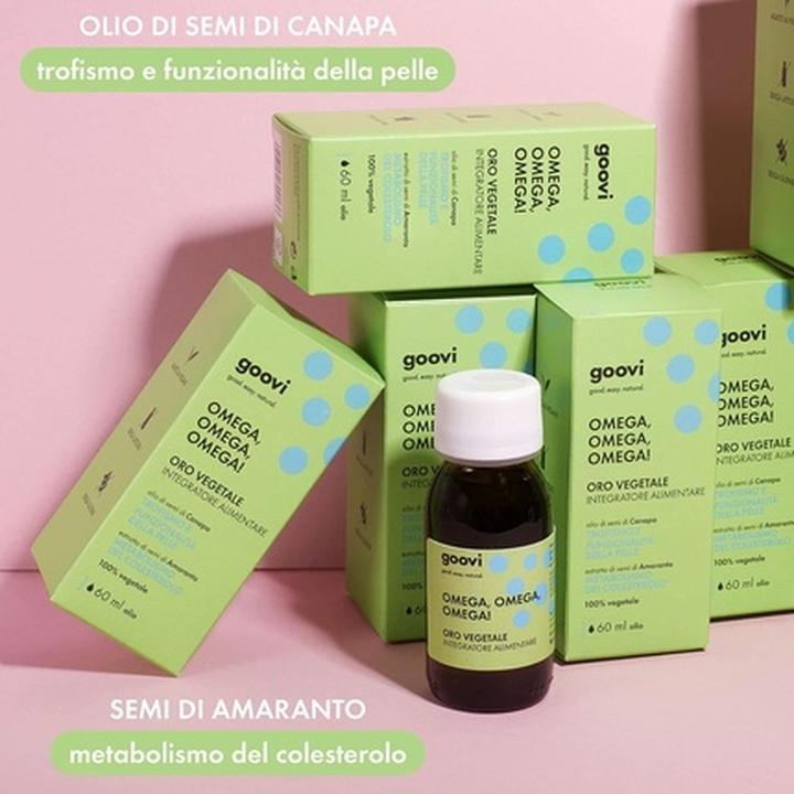 Immagine prodotto Goovi OMEGA OMEGA 3-6-9 oro vegetale italiano liq (1 Pezzo/i, Liquido, 133 g)