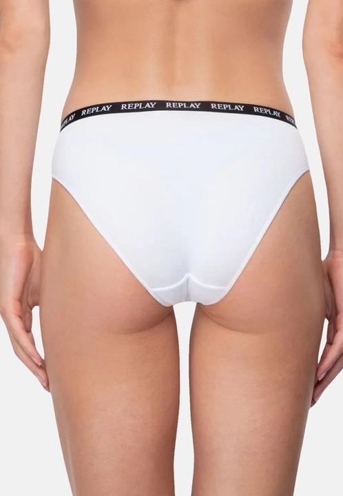 Produktbild Replay Unterhose Damen-Slip mit Logo-Bund 2er Pack (L, 2er Pack)