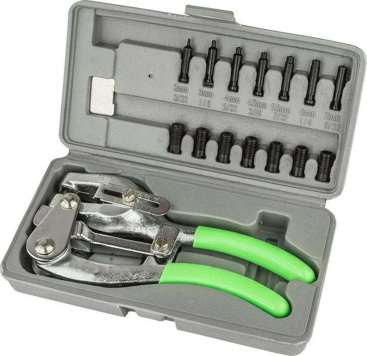 Produktbild Dema Blech Lochzangen Set im Koffer (41 mm)