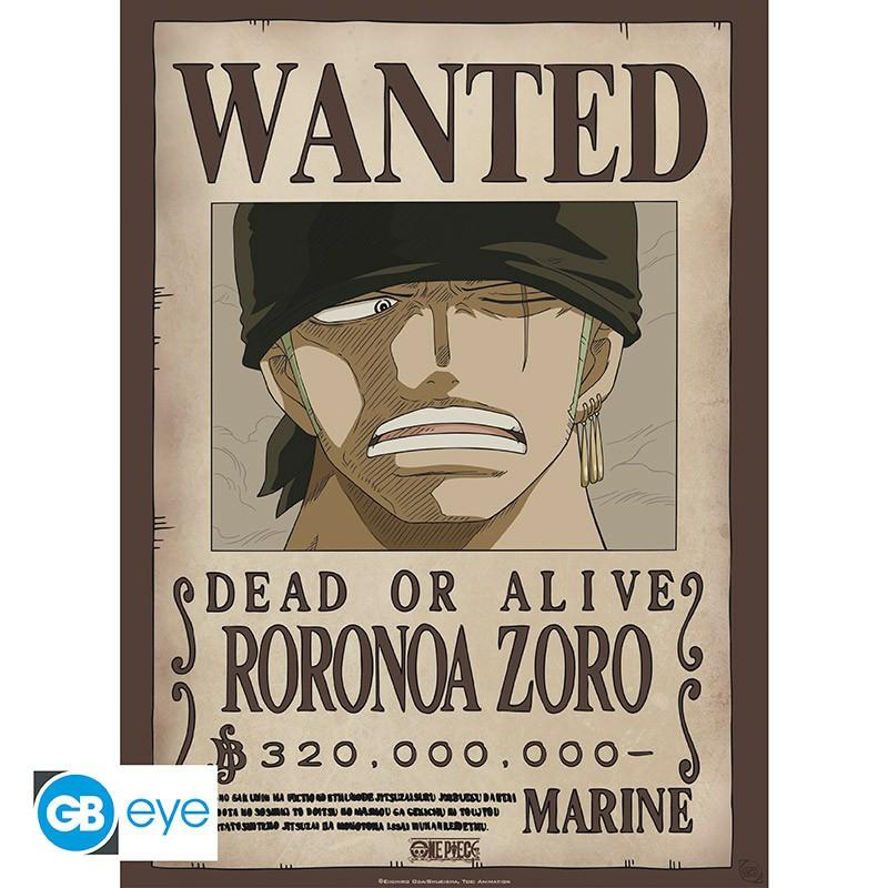 Thumbnail - ABYstyle, Bilder, ONE PIECE - Set 2 Chibi Posters - Wanted Zoro Sanji 52x38 x4 (52 x 38 cm)