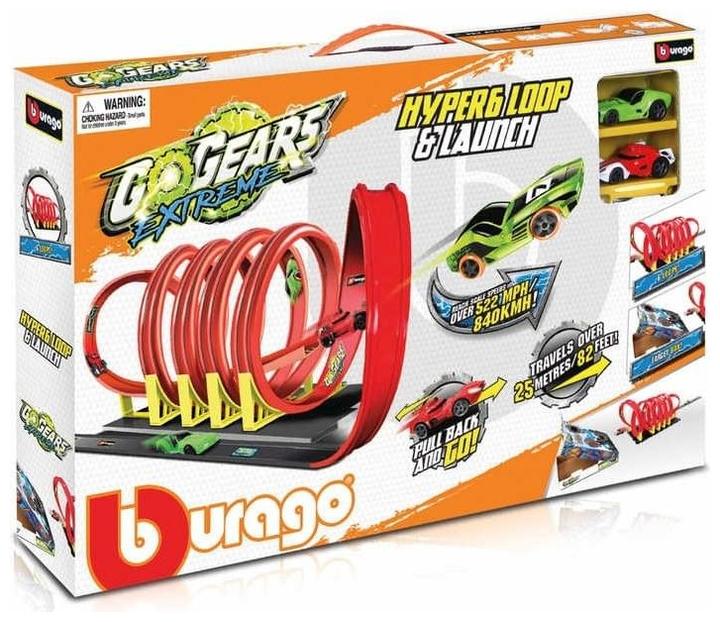 Actual product image Bburago Go Gears extreme Hyper 6 Loop with 2 cars