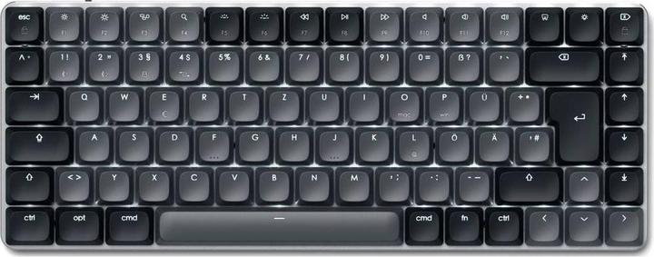Actual product image Satechi SM1 Slim Mechanical Bacllit BT Keyboard German dark (DE, Wireless, Cable)